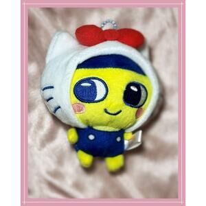 Sanrio Tamagotchi Mascot Mametchi x Hello Kitty Cosplay Plush Keychain Bandai